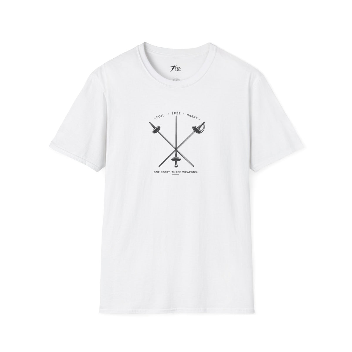 Fencing Weapons T-Shirt — Foil Épée Sabre