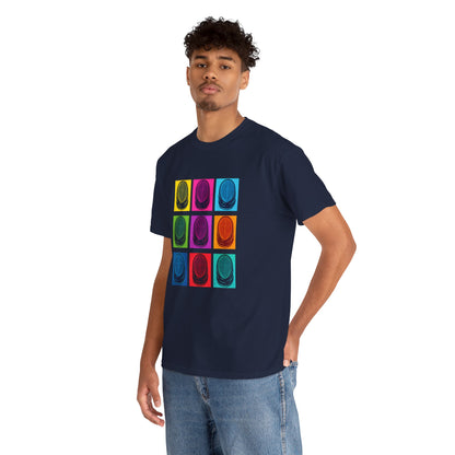 Colorful Retro Graphic T‑Shirt black Gildan 5000