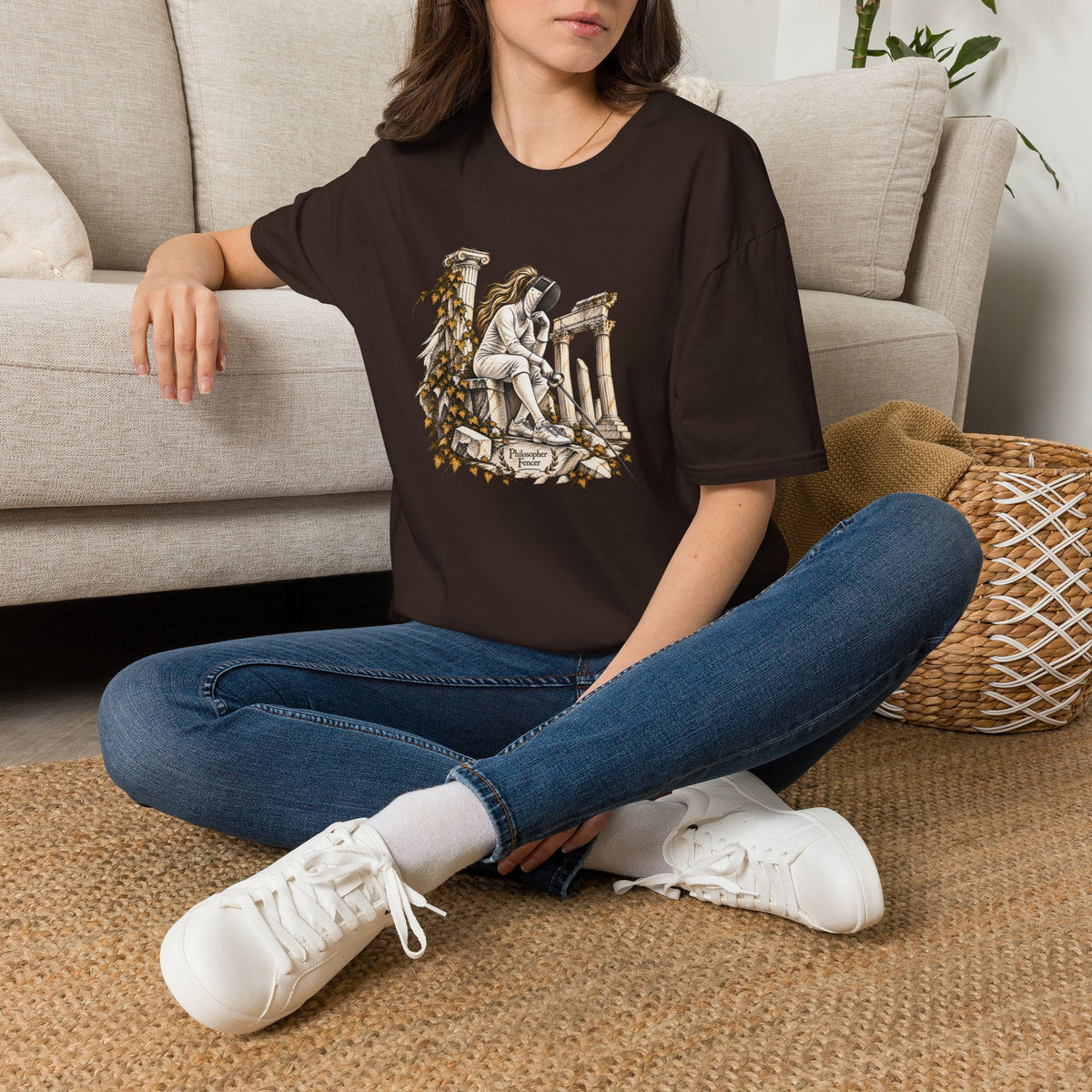 Fencer Philosopher Dark Chocolate T-Shirt
