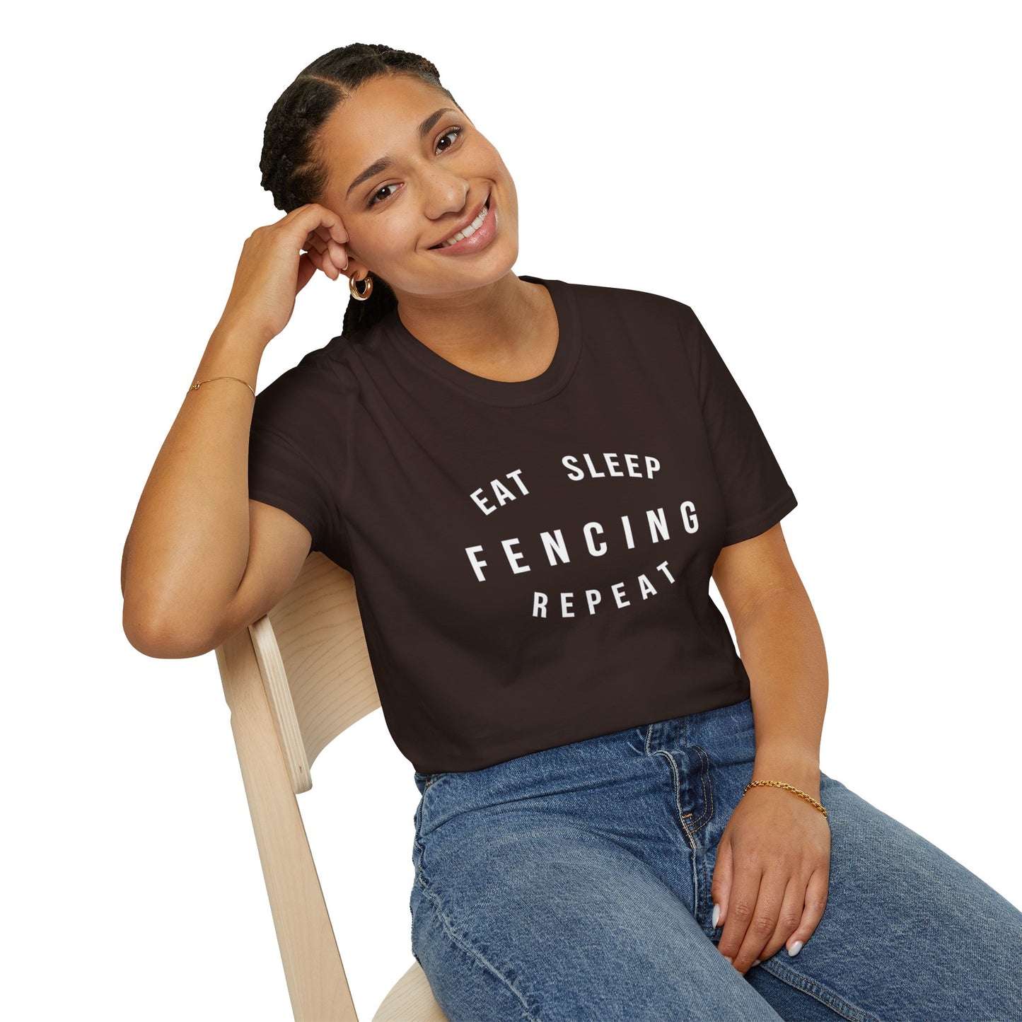 Eat Sleep Fencing Repeat T-Shirt 2