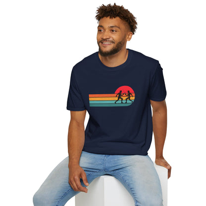 Retro Sunset Fencing T‑Shirt