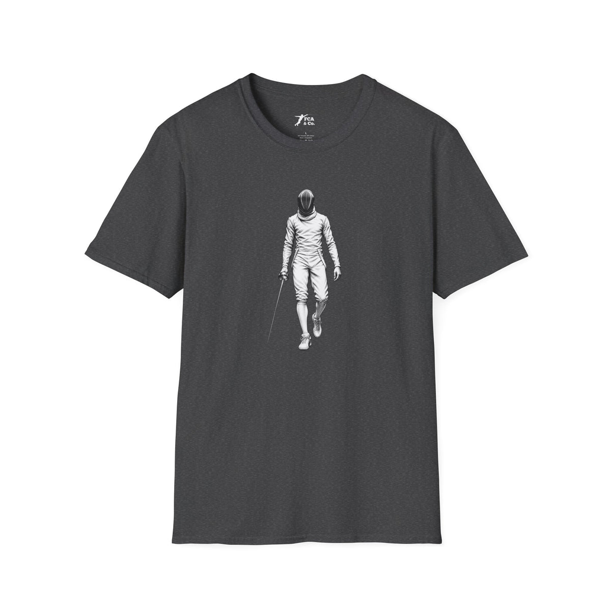 Fencer Walking 2 — Dark Heather T-Shirt