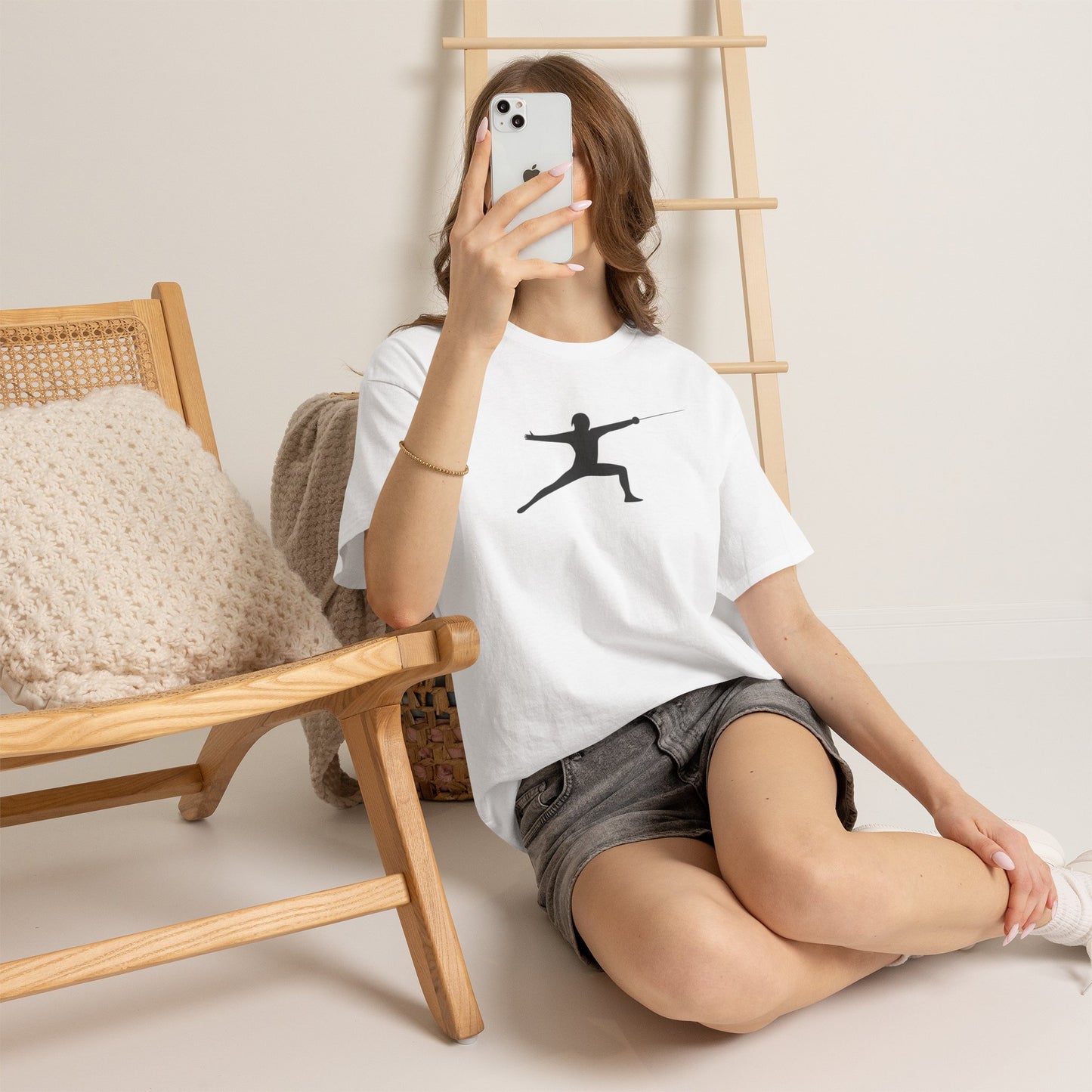 Classic Fencer Silhouette T-Shirt — Gildan 5000