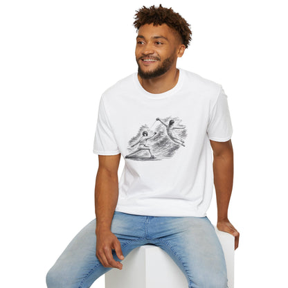 Fencing Ballet Large Sketch T-Shirt