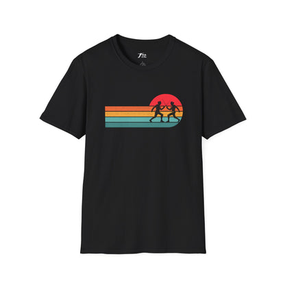 Retro Sunset Fencing T‑Shirt