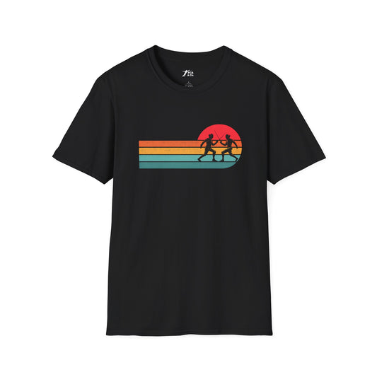 Retro Sunset Fencing T‑Shirt