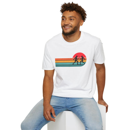 Retro Sunset Fencing T‑Shirt