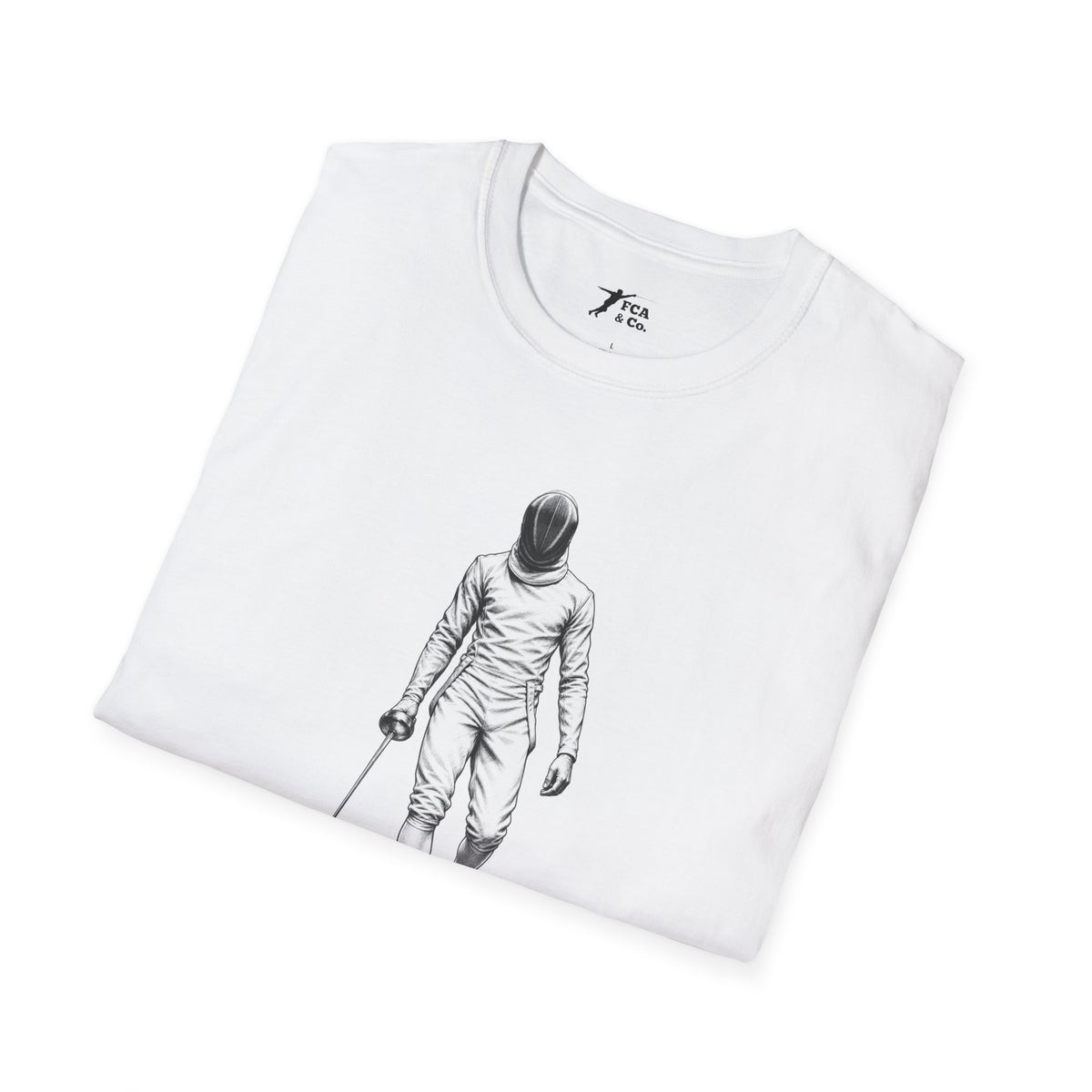 Fencer Walking — Minimalist Fencing T-Shirt