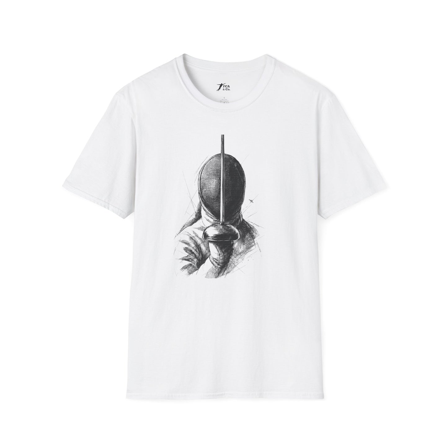 Minimalist Black Mask Illustration T-Shirt