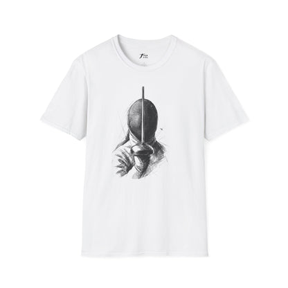 Minimalist Black Mask Illustration T-Shirt