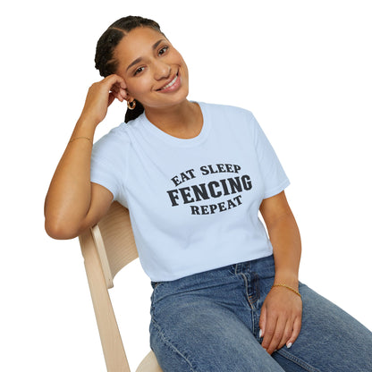 Eat Sleep Fencing Repeat T-Shirt