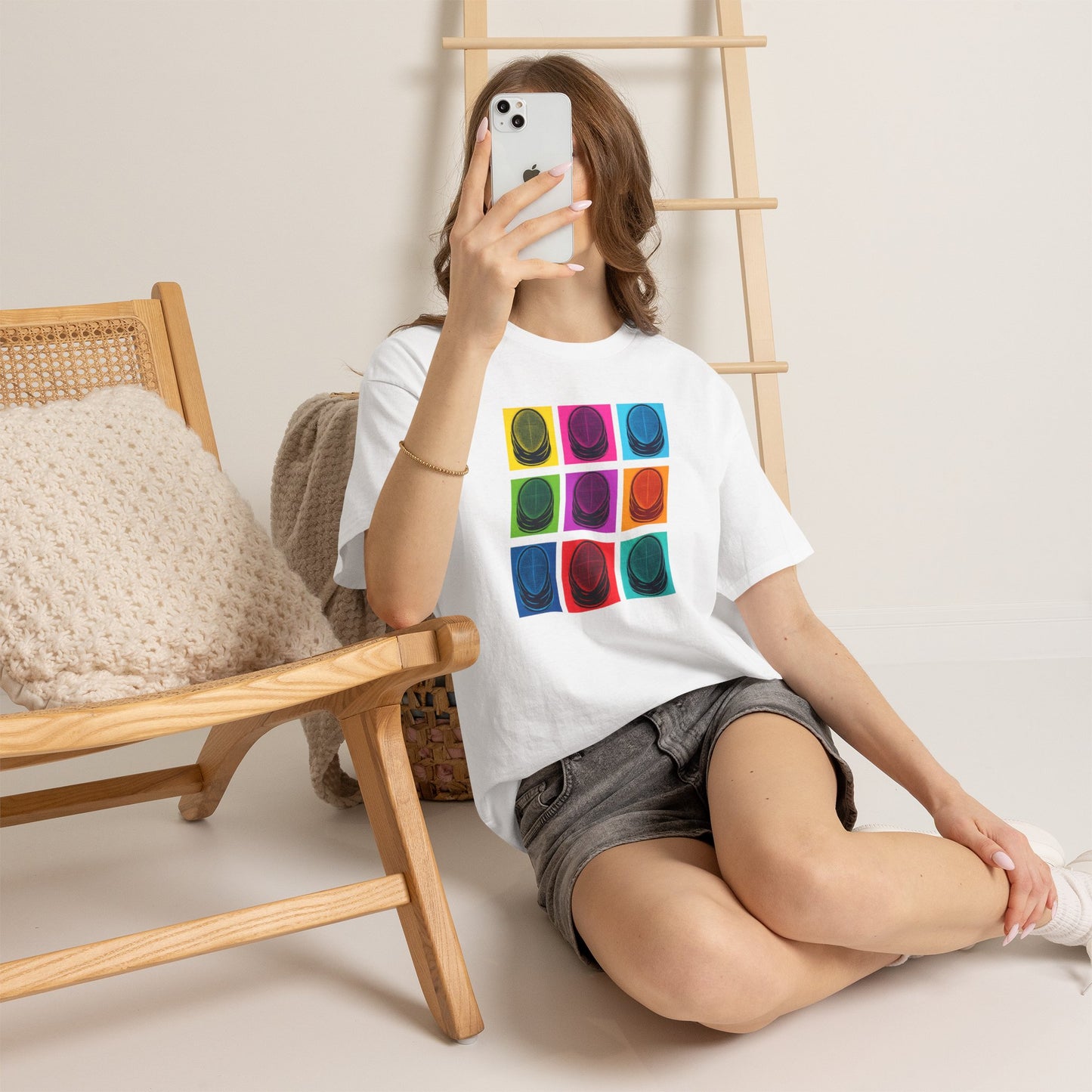 Colorful Retro Graphic T‑Shirt Gildan 5000
