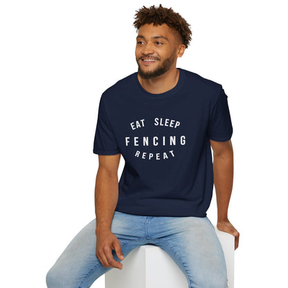 Eat Sleep Fencing Repeat T-Shirt 2