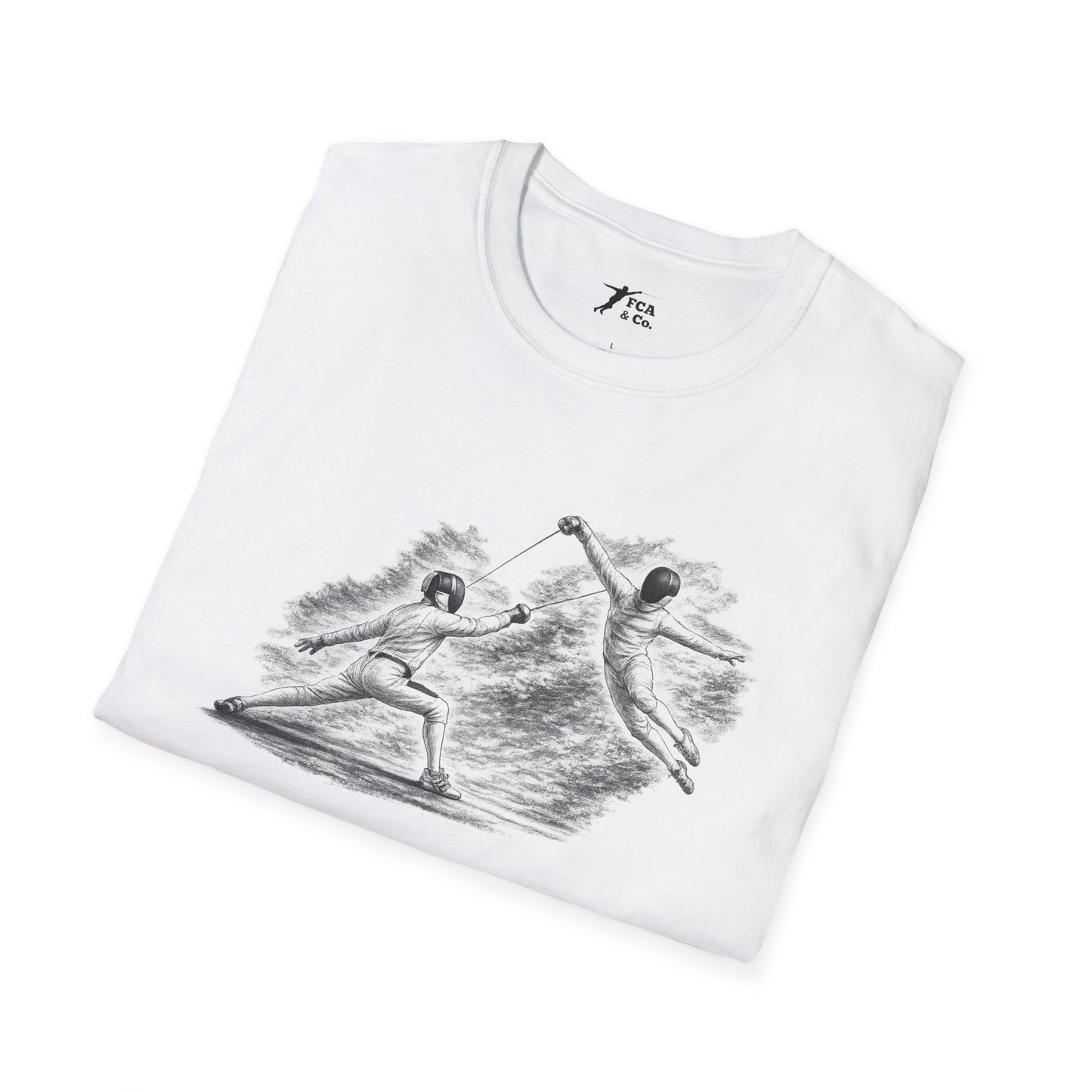 Fencing Ballet Large Sketch T-Shirt