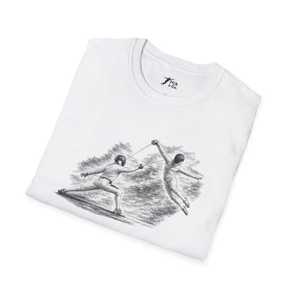 Fencing Ballet Large Sketch T-Shirt