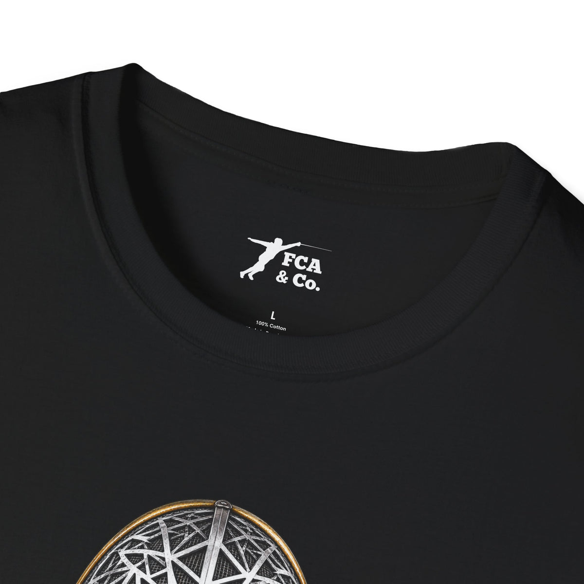 Futuristic Geometric Fencing Mask T‑Shirt
