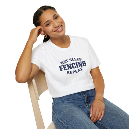 Eat Sleep Fencing Repeat T-Shirt