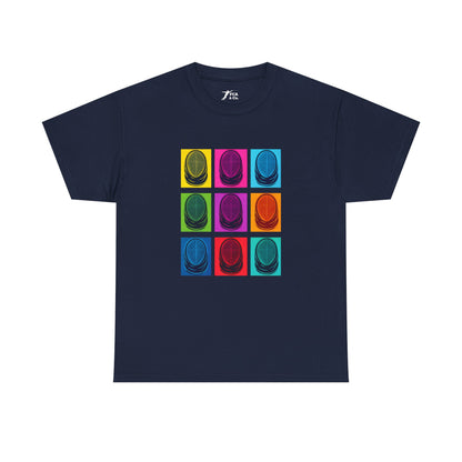 Colorful Retro Graphic T‑Shirt black Gildan 5000