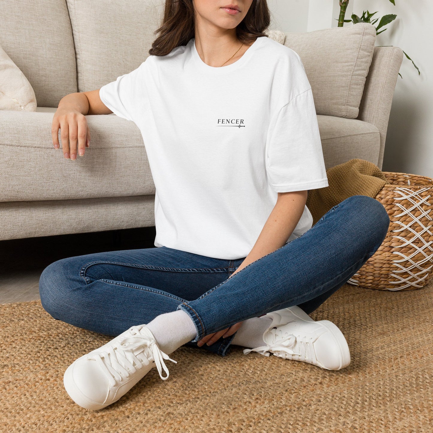 Fencer Minimalist T‑Shirt — Chest Logo