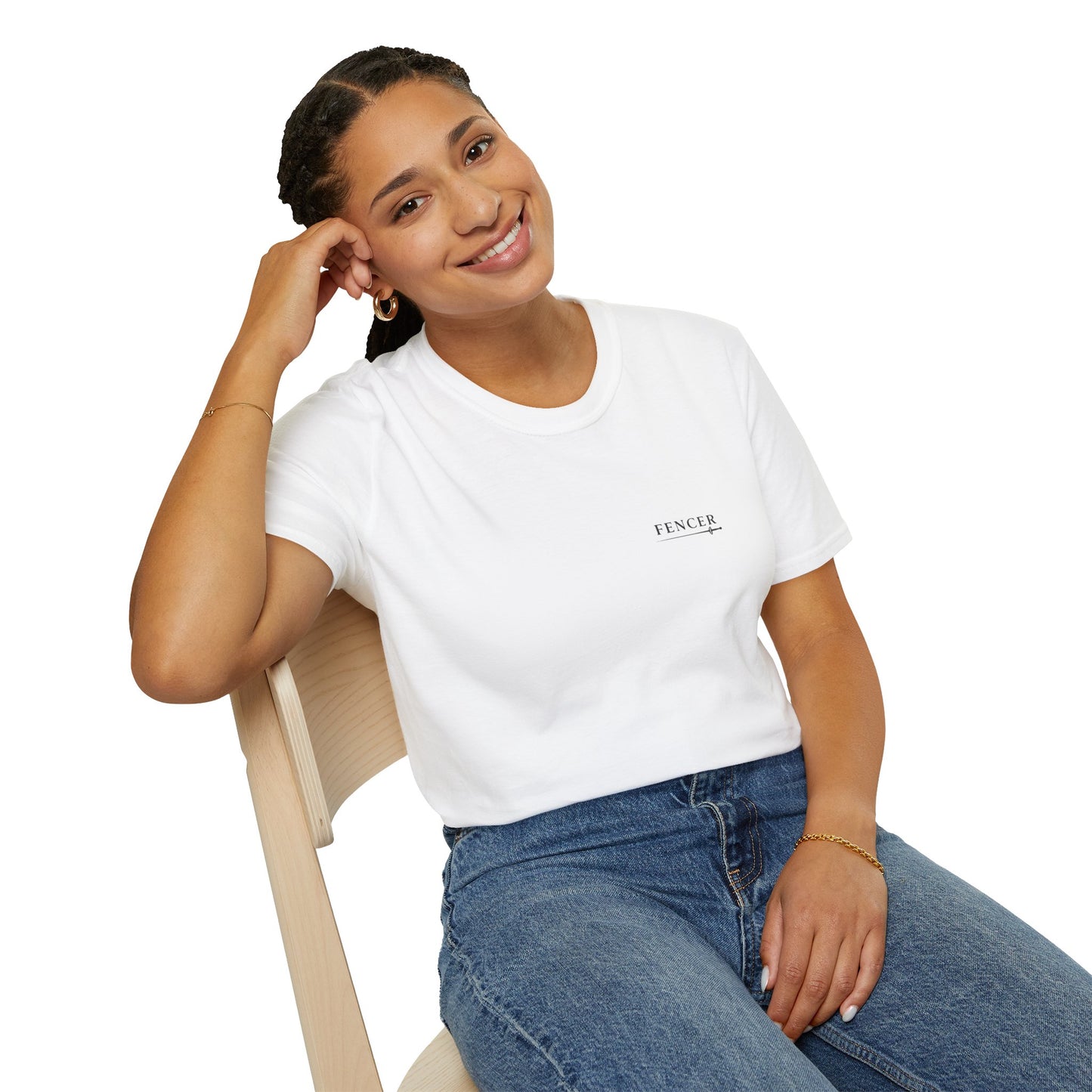 Fencer Minimalist T‑Shirt — Chest Logo